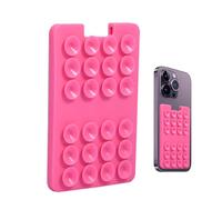 Phone Card Holder - Phone Sticker Card Holder - Holding Tool with 24 Individual Suction Cups for Window, Mirror, Wall and Shower