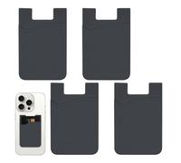 Phone Card Holder Stick On, Adhesive Sticker Wallet, 2.2x3.39 Inches Back of Phone Pockets, Cellphone Accessories, Sticky Pocket Organizer, Smartphone Case Grip for Women and Men
