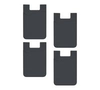 Phone Card Holder Stick on,Pack of 4 Portable Credit Card Sleeves | Mens Cardholder, Cellphone Accessories, Detachable Smartphone Case Grips for Work Travel