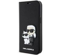 Phone Case Bookcase iPhone 14 Pro Karl Lagerfeld Faux Leather Foldable Black