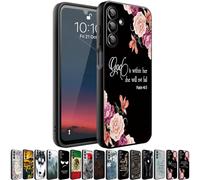 Phone Case Compatiable for Samsung Galaxy S25 FE 5G,Slim Shockproof Protective Cover for Man Women Girl Boy Children,God is Within Her,Psalm 46:5,Pony Flowers