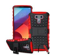 Phone Case Compatible with Honor View 20 Heavy Duty Armour Case for Shockproof Kickstand Case with Hard Shell Silicone Case Tough Strong Lightweight - Red
