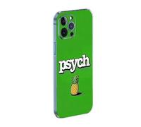Phone Case Compatible with iPhone 15 Pro Fun Green Aesthetic Pineapple Psych Culture Rubber Shockproof TPU Silicone Phone Protective Soft Cover