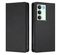 Phone Case Compatible With Realme V70 5G/Realme 14X Global/REALME C75 5G Case,Flip Wallet Leather Phone Case with [3 Card Slots] [Kickstand] [RFID Blocking] Magnetic Cover,Black