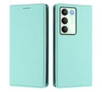 Phone Case Compatible With Realme V70 5G/Realme 14X Global/REALME C75 5G Case,Flip Wallet Leather Phone Case with [3 Card Slots] [Kickstand] [RFID Blocking] Magnetic Cover,Mint Green
