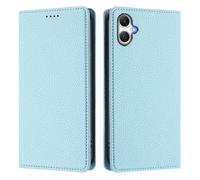 Phone Case Compatible With Samsung Galaxy A07 4G Case,Flip Wallet Leather Phone Case with [3 Card Slots] [Kickstand] [RFID Blocking] Magnetic Protective Shockproof Cover,Sky Blue