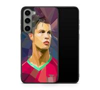Phone Case Compatible with Samsung Galaxy A53 - Cristiano Ronaldo - Moment of Glory - HD Sublimation - Silicone Black - Madness Cases