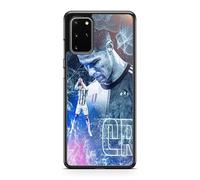 Phone Case Compatible with Samsung Galaxy Note 20 - Cristiano Ronaldo - Power and Speed - HD Sublimation - Silicone Black - Madness Cases