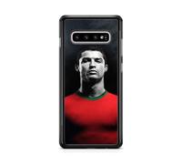 Phone Case Compatible with Samsung Galaxy S10E - Cristiano Ronaldo - Match Intensity - HD Sublimation - Black Silicone - Madness Cases