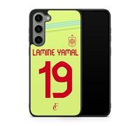 Phone Case Compatible with Samsung Galaxy S24 - Football Personalised Name Number Jersey Away Lamine Yamal Spain Case