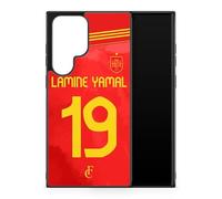 Phone Case Compatible with Samsung Galaxy S24 Ultra - Customisable Football Name Number Jersey Home Lamine Yamal Spain Case