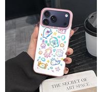 Phone Case, Cute Sea Animals Design, Pink Bumper, Protective Cover with Cartoon Characters