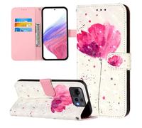 Phone Case for Asus Zenfone 12 Ultra, 3D PU Leather Flip Wallet Case with Card Slots Anti-Scratch Magnetic Closure Shockproof Protective Cover for Asus Zenfone 12 Ultra, A flower