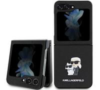 Phone Case for Galaxy Z Flip 5 Karl Lagerfeld Plastic Logo Black