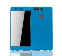 Phone Case for Huawei P9 Plus Full Cover Screen Protector Bumper & Blue