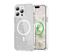 Phone Case for iPhone 13 Pro Max 6.7in Glitter Sparkle Magnetic Silver JY