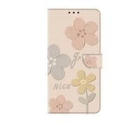 Phone Case for iPhone 17 Pro Max with Credit Card Holder, Premium Flowers Leather Cover TPU Bumper Magnetic Stand Adsorption Flip Wallet Cover for iPhone 17 Pro Max Women Men, Light Yellow