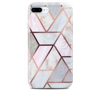 Phone Case For iPhone 8 Plus / iPhone 7 Plus Case Marble Effect Cover Silicon...