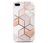 Phone Case For iPhone 8 Plus / iPhone 7 Plus Case Marble Effect Cover Silicon...