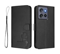 Phone Case for MOTO G Stylus 5G 2025 Global,PU Leather Wallet RFID Blocking Card Slots Holder Notebook Kickstand Shockproof Flip Folio Cover,Black