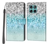 Phone Case for Motorola Moto Edge 60 Fusion/Edge 60, Silver and blue