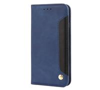 Phone Case for Motorola Moto G54, Motorola Moto G54 Wallet Case, Premium Leather Kickstand Card Slots Magnetic Adsorption Soft TPU Shockproof Flip Cover for Motorola Moto G54 blue