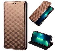 Phone Case for Realme 14 Pro 5G Glitter Bling Folding Stand PU folio Leather wallet case,shokproof Protective Flip Case with Card Slots, Magnetic Closure for Realme 14 Pro 5G Brown