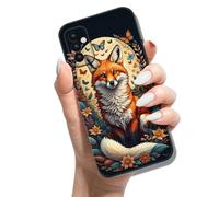 Phone Case for Samsung Galaxy A05S Silicone Case Slim Thin Soft TPU Cover with Cute Pattern Design Shockproof Protective Case for Girls Women - Fox Butterfly