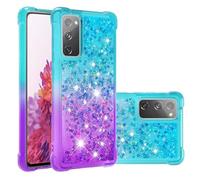 Phone Case for Samsung Galaxy S25 Ultra, Glitter Sparkle Liquid Luxury Bling Clear Shockproof Full Body Protection Cover Diamond Floating Quicksand Protective Case for Girls Women Blue Purple