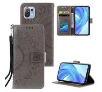 Phone Case for Xiaomi Mi 11 Lite Flip Cover Pouch Bumper Gray