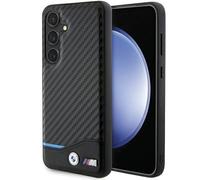Phone Case Galaxy S24 BMW Carbon Look Black Logo Metal