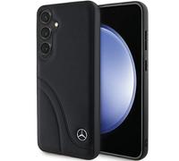 Mercedes Benz Genuine Leather Star Logo Case for Samsung Galaxy S24 6.2" Black