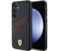 Phone Case Galaxy S24 Plus Ferrari Logo Metal Perforated Black Red