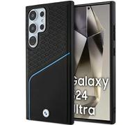 Phone Case Galaxy S24 Ultra BMW MagSafe Genuine Leather Black Blue
