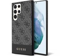 Guess Case Suitable for Samsung Galaxy S24 Ultra - Hard Case 4G Logo Back Cover Black