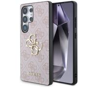 CG MOBILE Guess GUHCS24L4GMGPI Case for S24 Ultra S928 Pink Hardcase 4G Big Metal Logo