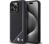 Phone Case Hardcase iPhone 15 Pro Max BMW MagSafe Black Logo Metal
