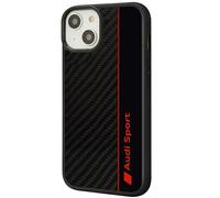 Phone Case iPhone 14 Audi Carbon Look Black Red