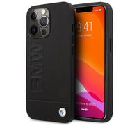 Phone Case iPhone 14 Pro Max BMW MagSafe Compatible Genuine Leather Black