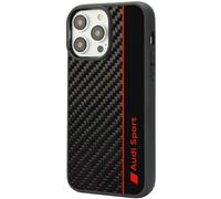 Phone Case iPhone 14 Pro Max Original Audi Carbon Look Black Red