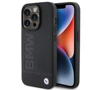 Phone Case iPhone 15 Pro BMW MagSafe Compatible Genuine Leather Black
