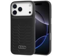 Phone Case iPhone 17 Pro Max Audi GT MagSafe Synthetic Leather Black Logo