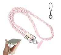 Phone Case Lanyard, Mobile Phone Case Lanyard, Detachable Multifunctional Cellphone Accessories for Outdoor Shopping Sports Commuting Business Trips Gym Workplace Pink