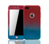 Phone Case Protection For Apple iPhone 8 Plus Full Cover Screen Protection Blue