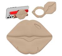 Phone Case with Lipstick Holder | 360 Degree Rotation Device with Mirror Adjustable Flexible - Silicone Lip Gloss Holder - for Home Travel Women Girl Mother Girlfriend Wife