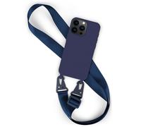 Phone Case with Strap for iPhone 16 Pro Phone Chain Silicone Wrap Around Case