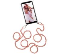 Phone Chain for iPhone SE (2020/2022) Case with Metal Strap Crossbody Bag