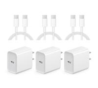 Phone Charger I Fast Charging 4 Pack 20W USB C Wall Charger Block Adapter with 6ft Fast Charging Cable Compatible with iPhone 14 13 12 11 Pro Max XR XS X 8 7
