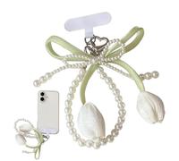 Phone Charm for Women Elegant Keychain Cellphone Charm with Tether Tab