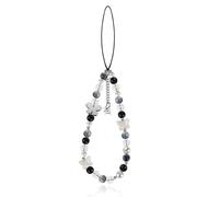 Phone Charm Strap Beaded Phone Bracelet Lanyard Butterfly Y2K Wrist Strap Cute Charms Aesthetic Charms Handmade Flower Wrist Beads Chain for Women